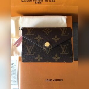 Louis Vuitton Monogram Victorine Wallet Rose Ballerine